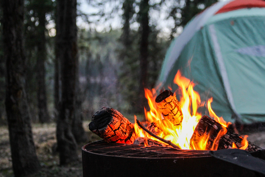 tente de camping dans les landes