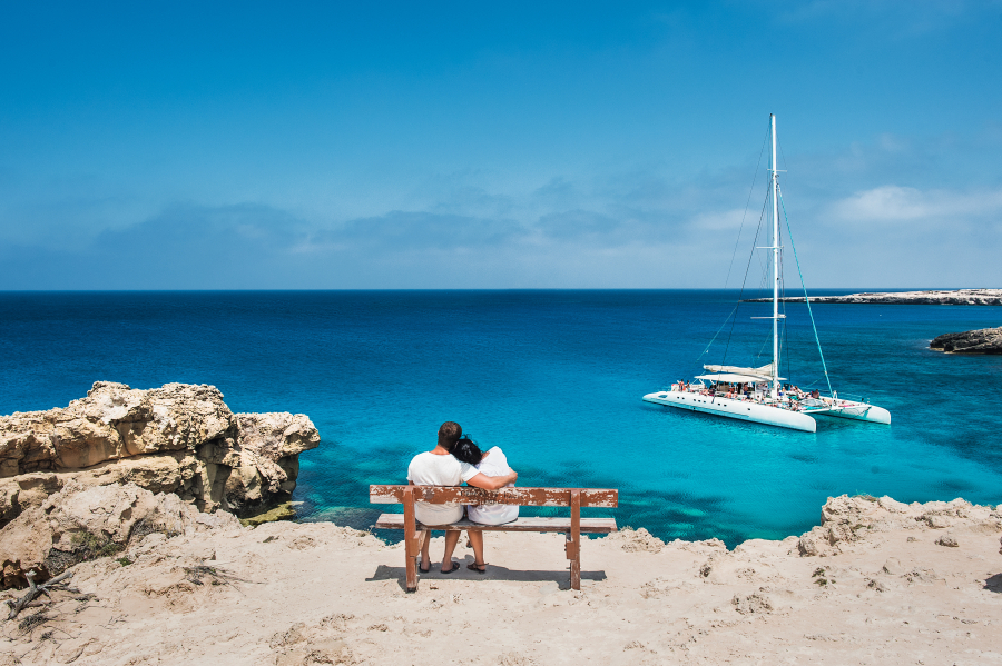 détente bord de la mer Mediterranee