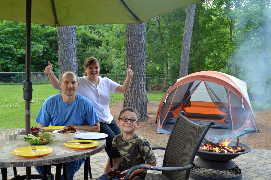 famille à Ax les Thermes camping