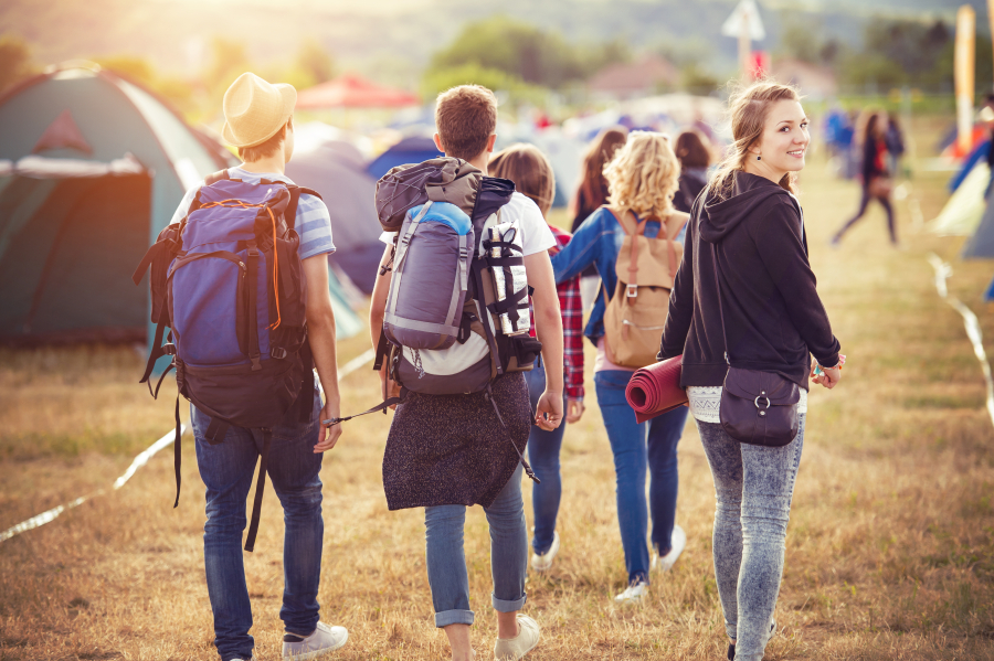 groupe d'ami au camping ANCV vendée